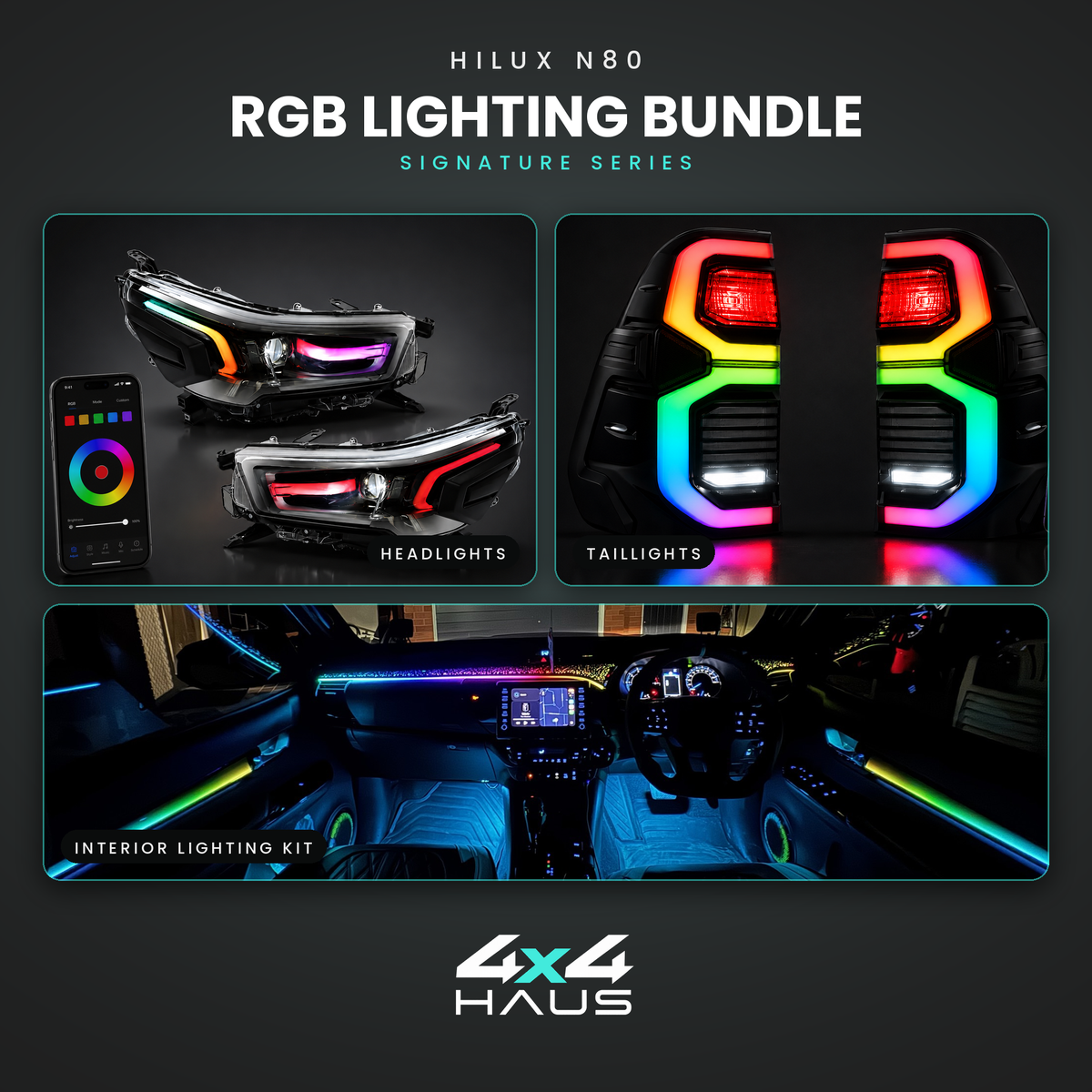 Hilux N80 RGB Lighting Bundle – Signature Series
